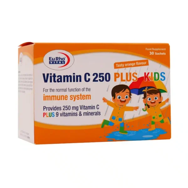 ساشه ویتامین C 250 میلی گرم پلاس کیدز EuroVital 30 عدد - تصویر 1