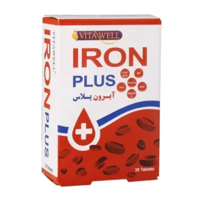 قرص آیرون پلاس ویتاول درمان کم خونی ناشی از فقر آهن 30 عدد