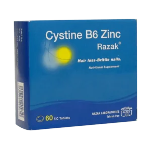 قرص سیستین B6 زینک رازک ۶۰ عدد