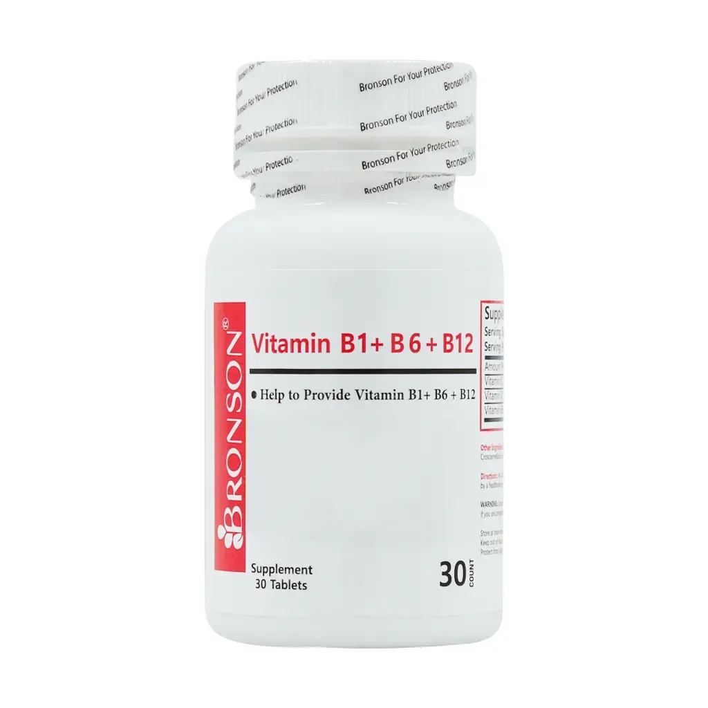 قرص ویتامین B1 و B6 و B12 برونسون 30 عدد - تصویر 1