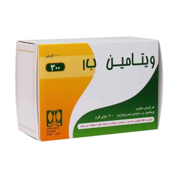 قرص ویتامین B1 کیمیدارو 100 عدد - تصویر 1