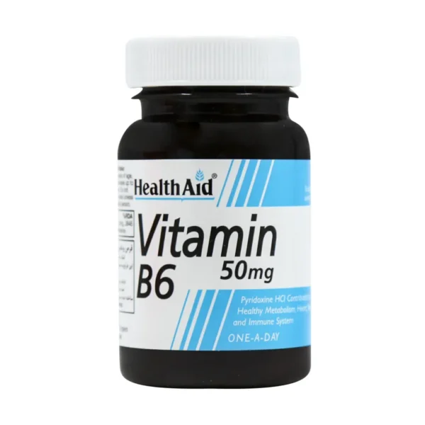 قرص ویتامین B6 50 میلی گرم هلث اید 30 عدد - تصویر 1