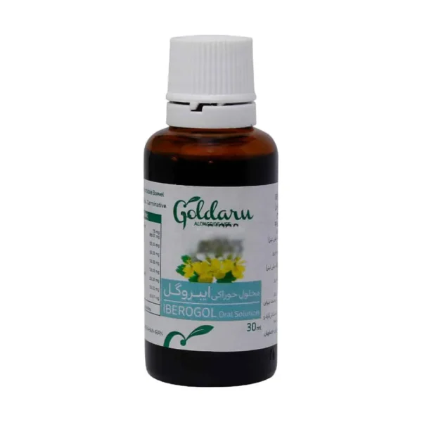 محلول خوراکی ایبروگل گل دارو برطرف کننده نفخ و سوءهاضمه 30 میلی لیتر