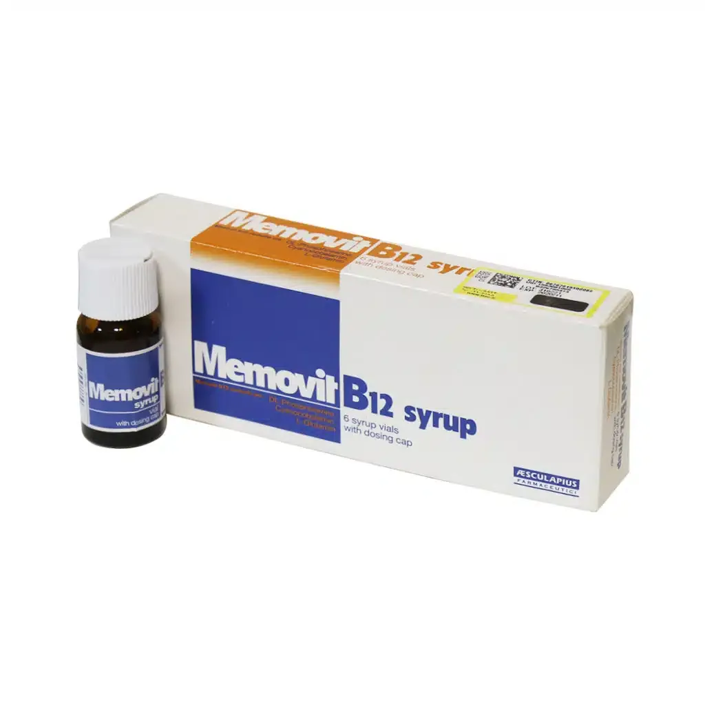 محلول خوراکی ممویت B12 آ اسکولاپیوس تقویت کننده سیستم عصبی 6 ویال
