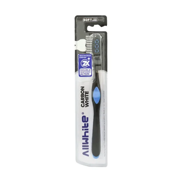 مسواک آل وایت مدل Carbon White برس نرم