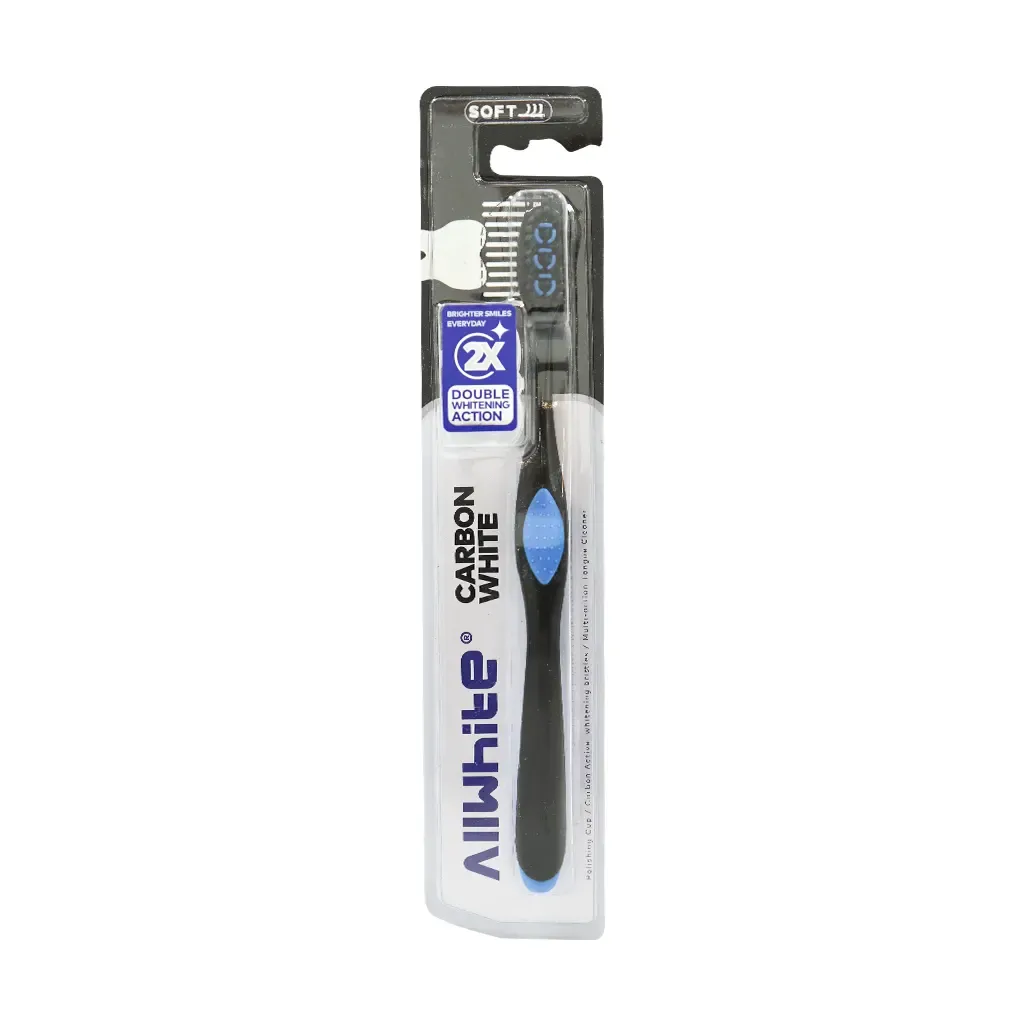 مسواک آل وایت مدل Carbon White برس نرم