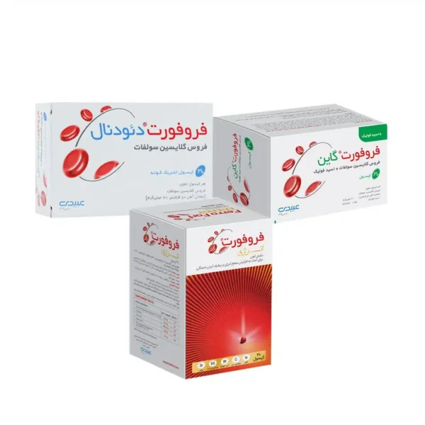 پک مکمل های کم خونی دارو سازی دکتر عبیدی تامین آهن و مواد مغذی 3 عددی