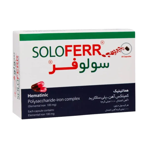 کپسول سولوفر کیش مدیفارم درمان کم خونی ناشی از فقر آهن 30 عدد