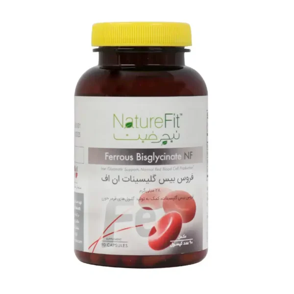 کپسول فروس بیس گلیسینات ان اف نیچرفیت درمان کم خونی مگالوبلاستیک 90 عدد