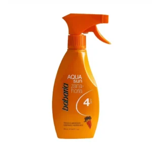 اسپری آکوسان و تثبیت برنز عصاره هویج SPF4 باباریا 300 میلی لیتر