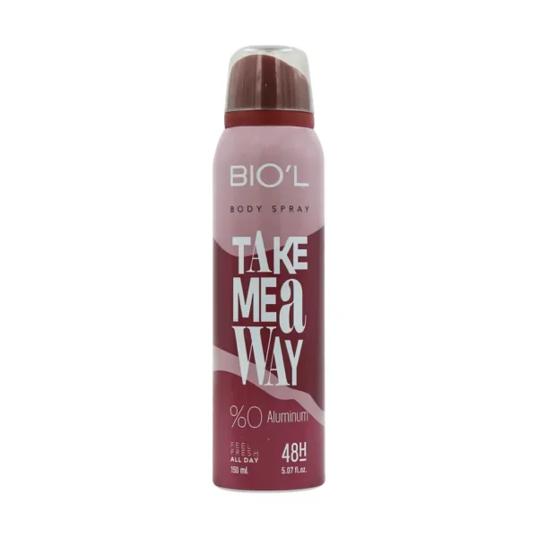 اسپری بدن مردانه بیول مدل Take Me Away 150 میلی لیتر ماندگاری بالا