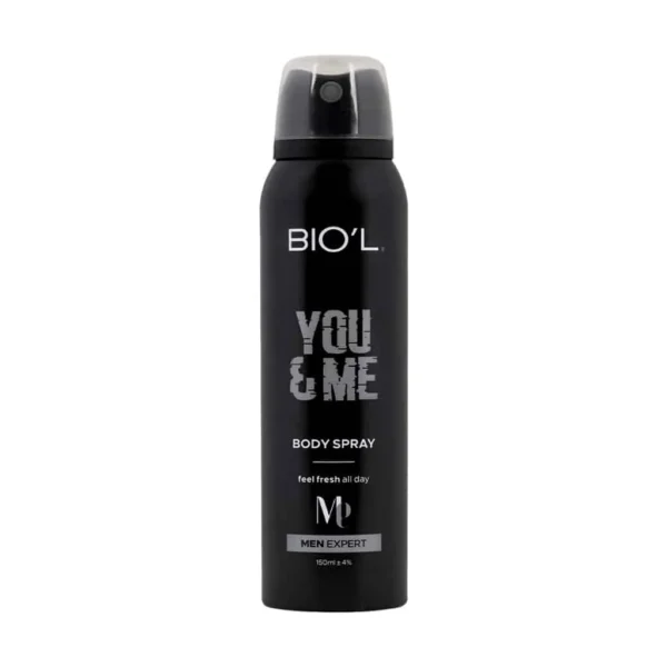 اسپری بدن مردانه بیول مدل You And Me 150 میلی لیتر خوشبو کننده و ضد باکتری