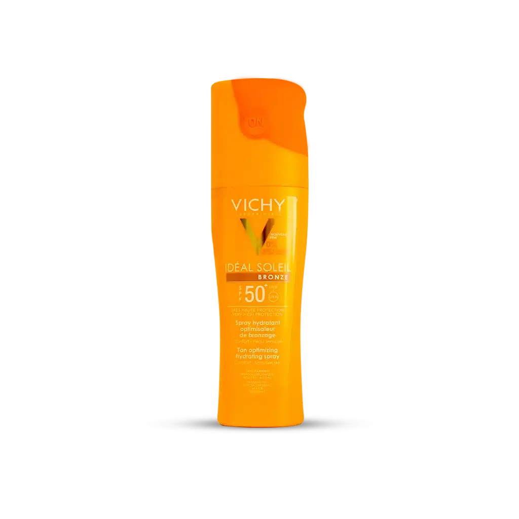 اسپری برنزه کننده +SPF50 ویشی حفظ رطوبت و محافظت از پوست