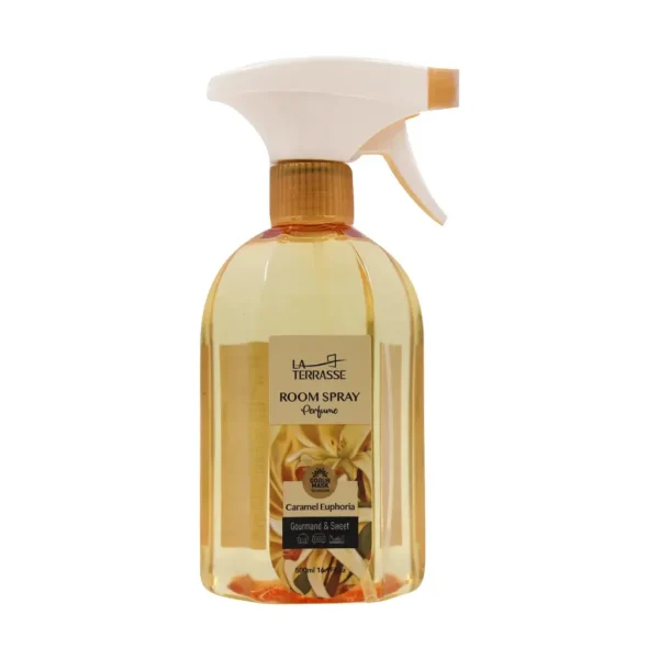اسپری خوشبو کننده هوا لاتراس Caramel Euphoria 500 میلی لیتر رایحه دلپذیر