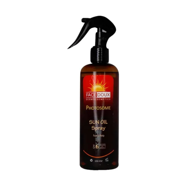 اسپری روغن آفتاب فوتوزوم فیس دوکس 230 میلی لیتر SPF6 محافظت در برابر آفتاب سوختگی