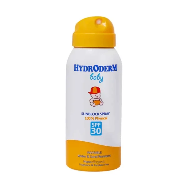 اسپری ضد آفتاب کودکان SPF30 هیدرودرم 100 میلی لیتر بدون حساسیت