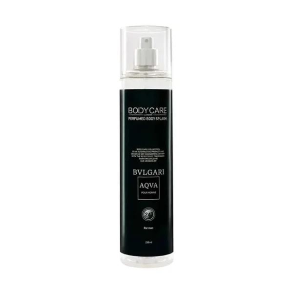 بادی اسپلش مردانه بادی کر مدل Bvlgari Aqva حجم 250 میلی لیتر رایحه خنک و دریایی