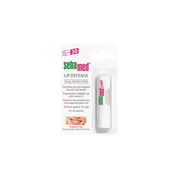 بالم محافظ لب و ضد آفتاب SPF30 سبامد پیشگیری و درمان خشکی و ترک لب ۴ گرم
