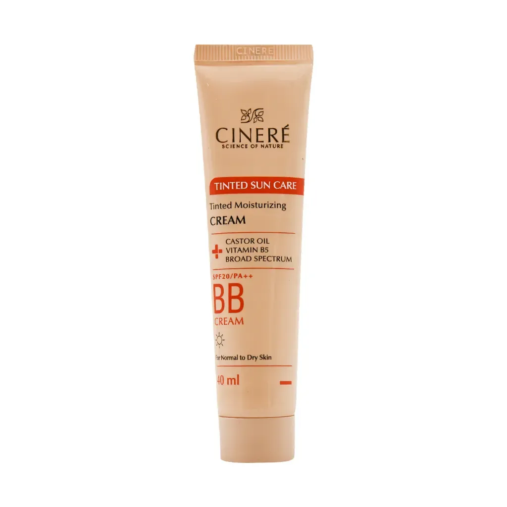 بی بی کرم SPF 20 سینره مناسب انواع پوست 40 میلی لیتر مرطوب کننده و محافظت کننده