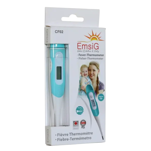 تب سنج دیجیتالی امسیگ مدل CF02 اندازه گیری دما از دهان زیر بغل و مقعد