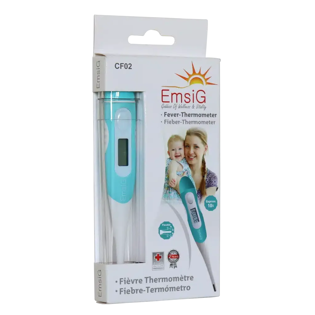 تب سنج دیجیتالی امسیگ مدل CF02 اندازه گیری دما از دهان زیر بغل و مقعد