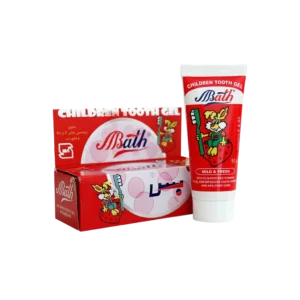 خمیر دندان ژله ای کودک بس طعم توت فرنگی ۸۰ گرم برای رشد دندان های دائمی
