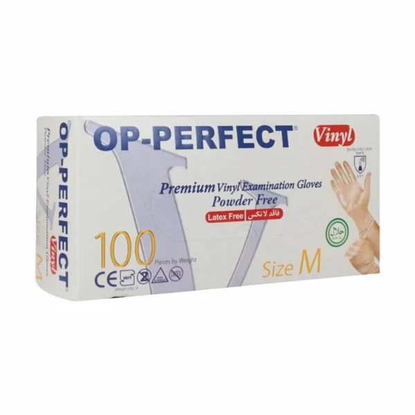 دستکش وینیل اپی پرفکت بدون پودر 100 عدد