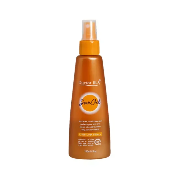 روغن آفتاب SPF10 دکتر ژیلا 150 میلی لیتر برنزه کننده ملایم