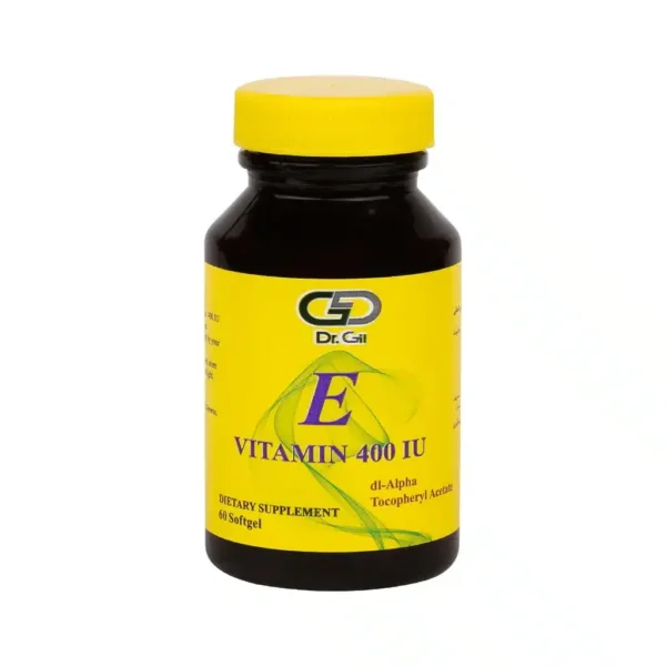 سافت ژل ویتامین E 400 واحد دکتر گیل 60 عدد آنتی اکسیدان و ترمیم کننده سلول