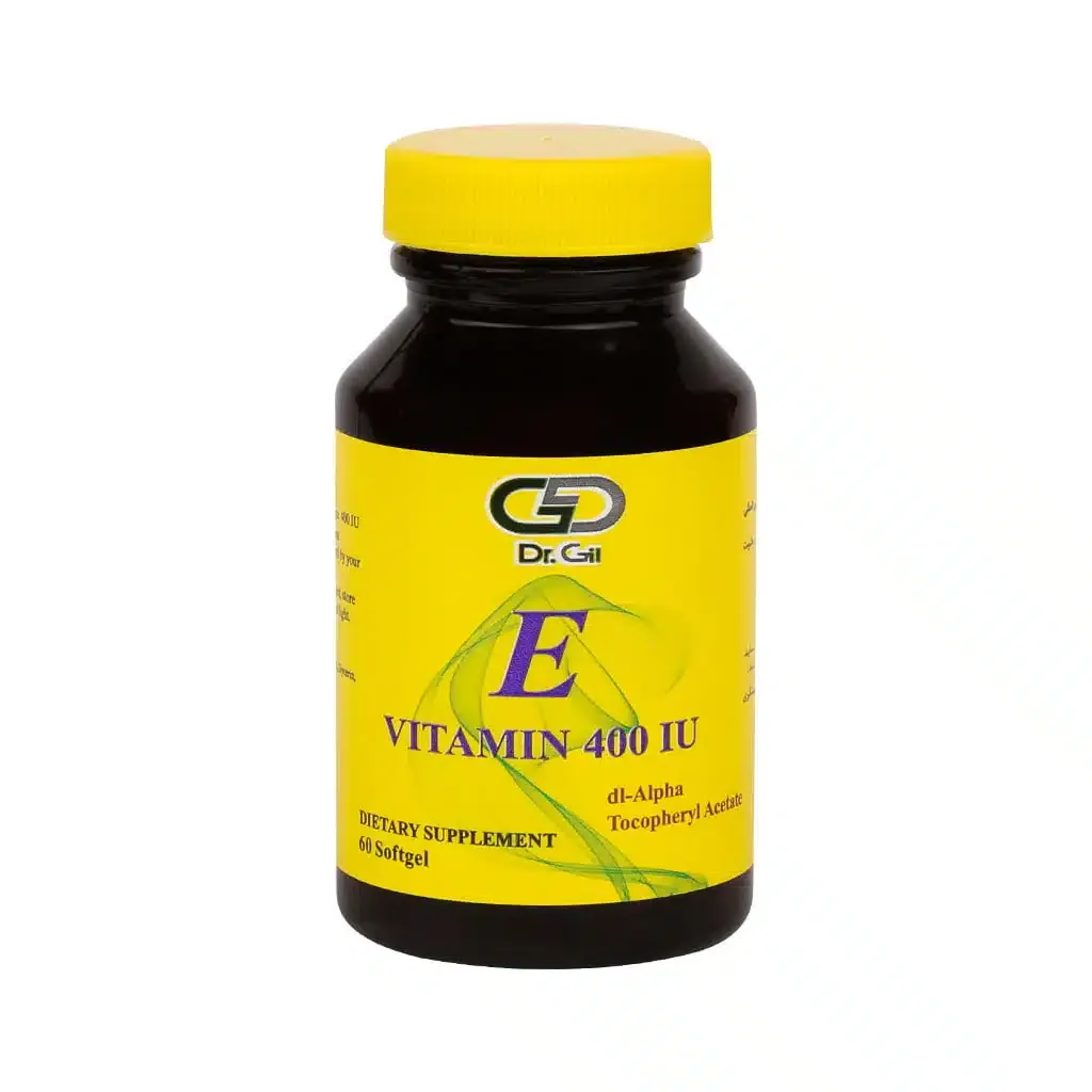 سافت ژل ویتامین E 400 واحد دکتر گیل 60 عدد آنتی اکسیدان و ترمیم کننده سلول
