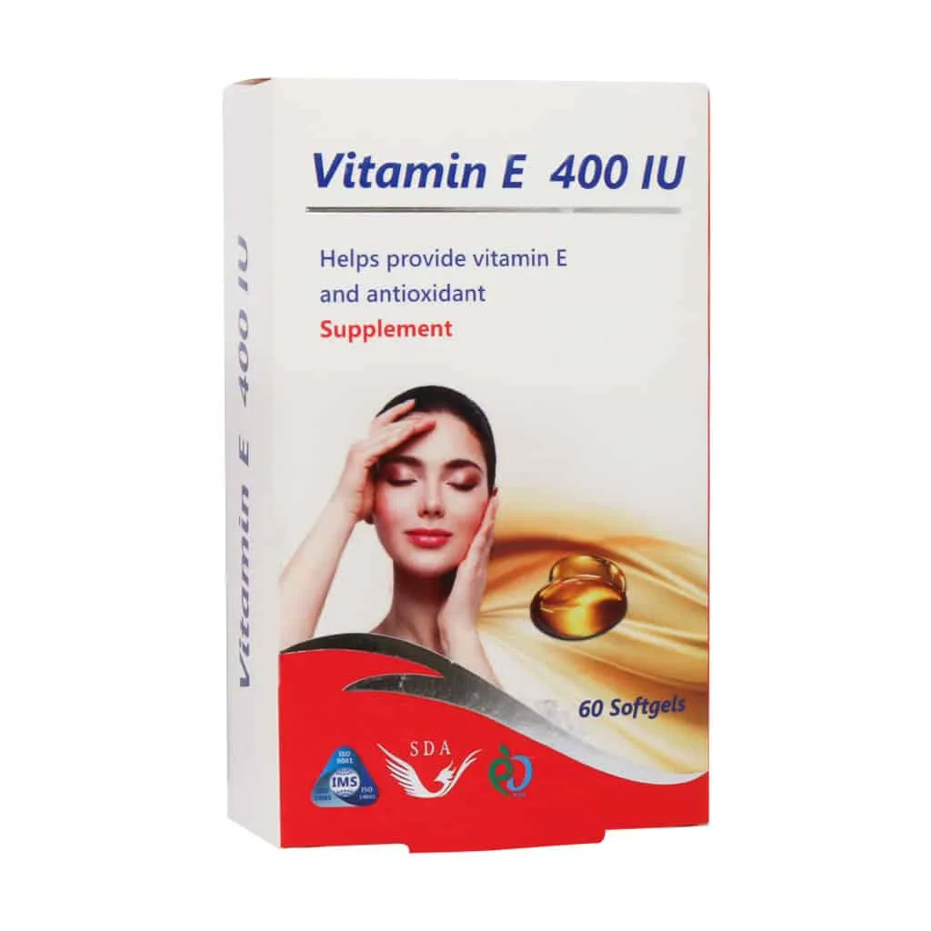 سافت ژل ویتامین E 400 واحد سیمرغ دارو عطار 60 عدد بهبود سیستم ایمنی