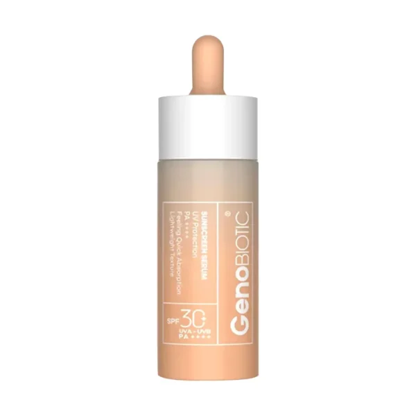 سرم ضد آفتاب صورت و گردن SPF30 ژنوبایوتیک 30 میلی لیتر محافظت از پوست حساس