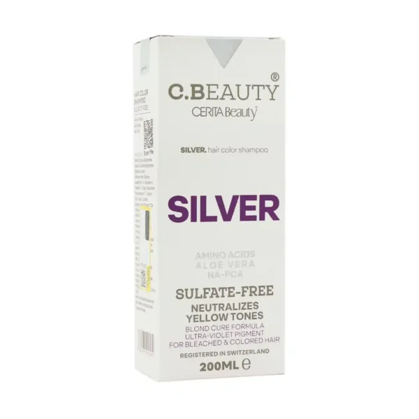 شامپو رنگساژ سریتا مدل Silver از بین برنده زردی مو