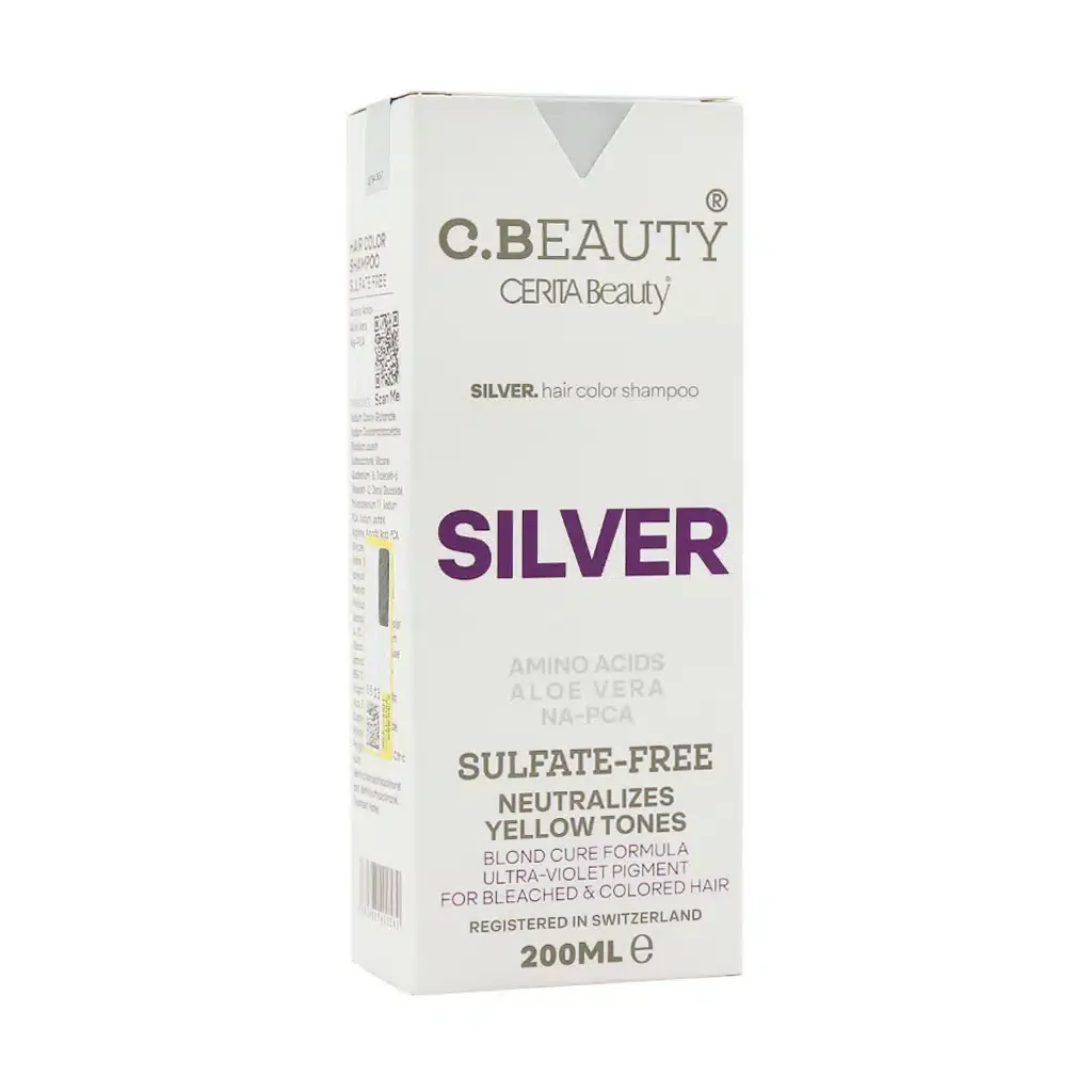 شامپو رنگساژ سریتا مدل Silver از بین برنده زردی مو