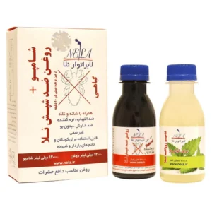 شامپو و روغن ضد شپش نلا 120میلی لیتر نلا درمان شپش و لاروها