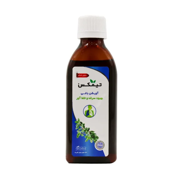 شربت تیمکس فاقد شکر ایران داروک 140 میلی لیتر ضد سرفه و خلط آور