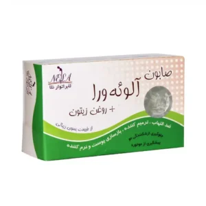 صابون آلوئه ورا و روغن زیتون نلا 70 گرم ترمیم کننده پوست و مو