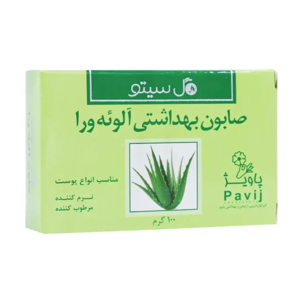 صابون آلوئه ورا گل سیتو 100 گرم مرطوب کننده و جوان ساز پوست