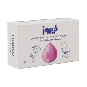 صابون بچه فیروز حاوی اسطوخودوس 75 گرم مرطوب کننده و آرامش بخش پوست کودک