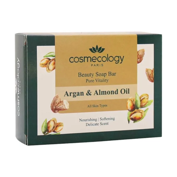 صابون روغن بادام و آرگان کاسمکولوژی 120 گرم مرطوب کننده و جوان کننده پوست