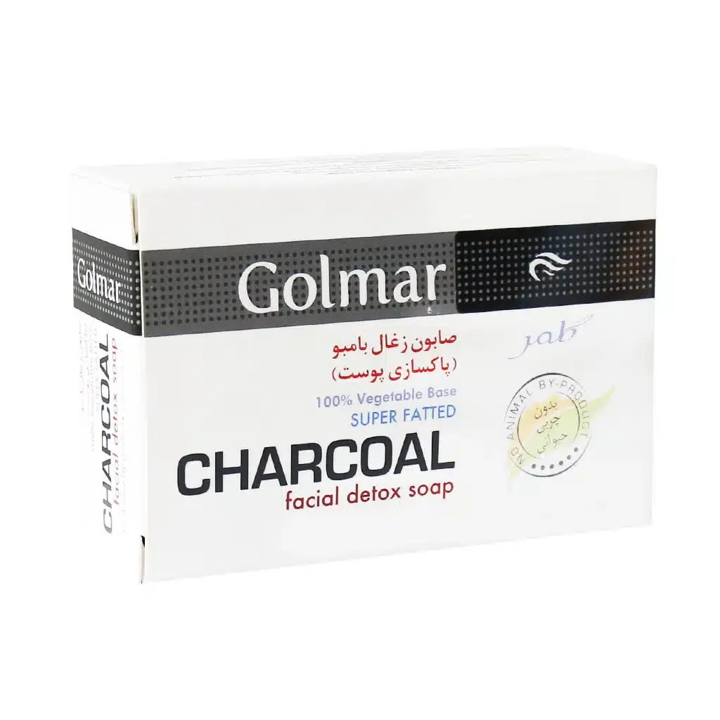 صابون زغال بامبو گلمر مناسب پاکسازی پوست 115 گرم