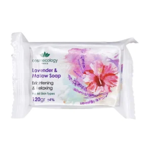صابون لوندر و گل ختمی کاسمکولوژی 120 گرم مرطوب کننده و ضد لک