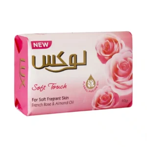 صابون لوکس حاوی عصاره رز فرانسوی مدل Soft Touch نرم کننده و طراوت بخش