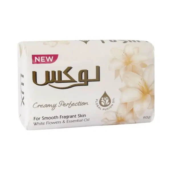 صابون لوکس حاوی عصاره گل های سفید مدل Creamy Perfection نرم کننده و مرطوب کننده