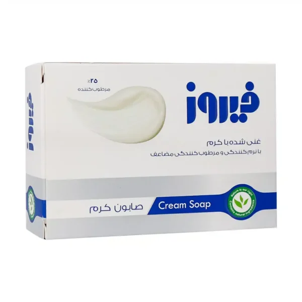 صابون کرم فیروز 120 گرم مناسب پوست های خشک و حساس