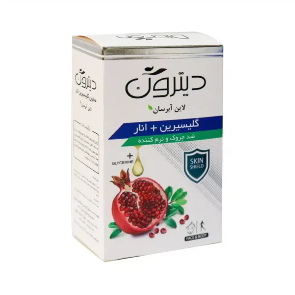 صابون گلیسیرنه انار دیترون 110 گرم ضد جوش و روشن کننده