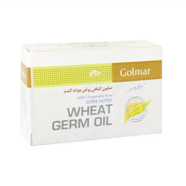 صابون گیاهی روغن جوانه گندم گلمر 90 گرم جوانسازی پوست و ضد لک