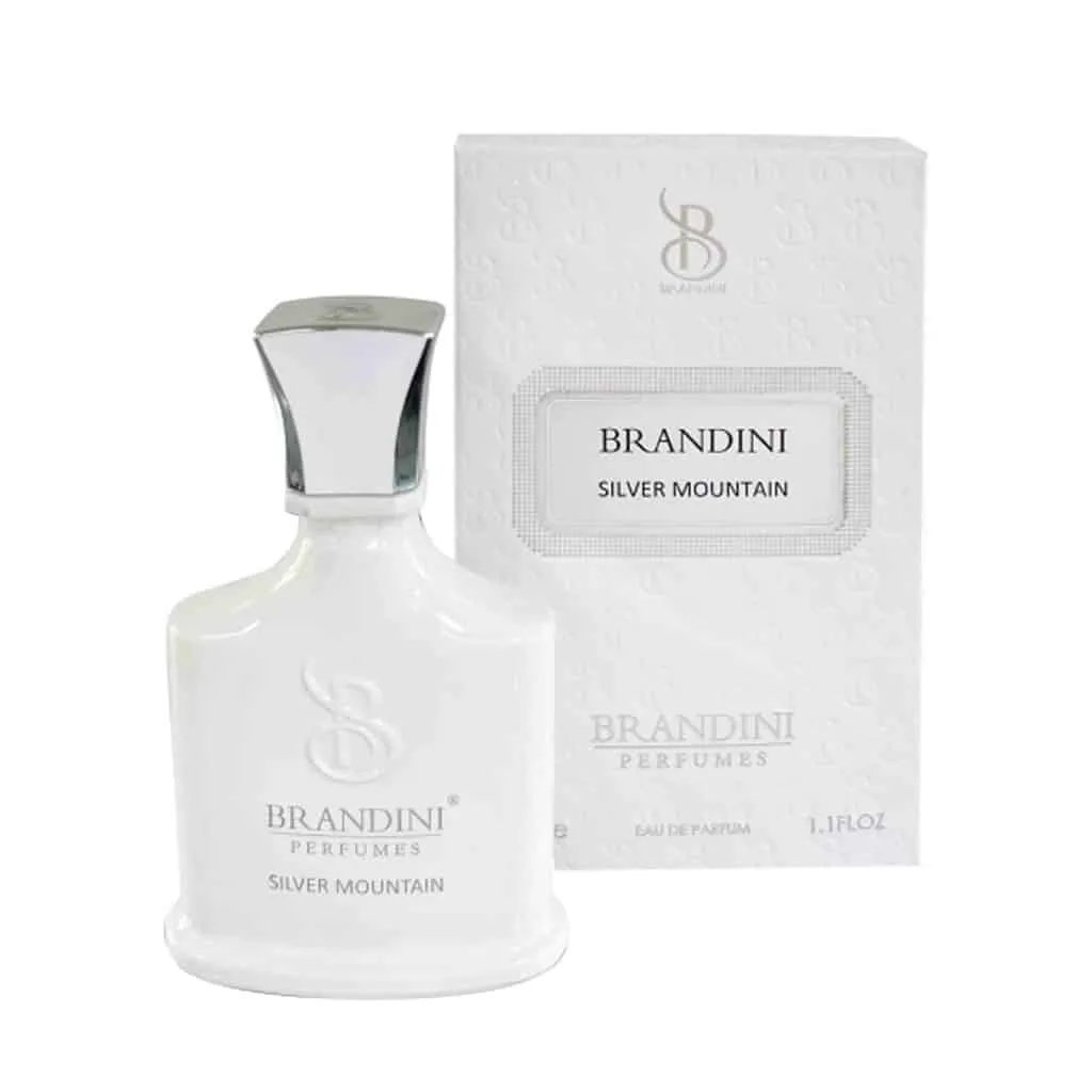 عطر جیبی زنانه و مردانه برندینی مدل Silver Mountain 33 میلی لیتر خنک و شیرین