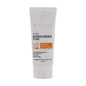فلوئید ضد آفتاب کرم پودری +SPF50 بیزانس مناسب پوست مختلط و چرب 40 میلی لیتر