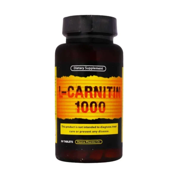قرص ال کارنیتین 1000 میلی گرم دانا 50 عدد کمک به لاغری و افزایش انرژی